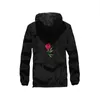 QSuper Rose Bomber Men Jacket Hip Hop Slim Fit Flowers Pilot Men Coat Men's Hooded Jackets Male Brand Clothing 220124