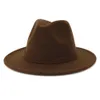 الخريف والشتاء الصلبة اللون القطب قبعة السفر كاب فيدوراس جاز قبعة بنما قبعات للنساء والفتاة