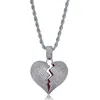 Solide Coeur Brisé Pendentif Collier Pour Hommes Femmes Nouvelle Personnalité De La Mode Hip Hop Collier Couple Bijoux