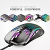 Souris de jeu filaire USB RGB d'origine 4800DPI 6 boutons LED souris optique professionnelle GamerSouris d'ordinateur pour jeux PCLaptop Mic Chri305s