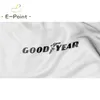 Goodyear 타이어 및 고무 회사 플래그 3 * 5ft (90cm * 150cm) 폴리 에스터 플래그 배너 장식 비행 홈 가든 플래그 축제 선물