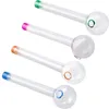 CSYC Y035 Splatter Color Smoking Pipes About 10cm Length 25mm Bowl Diameter Oil Burner Glass Pipe