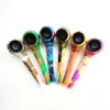 Pipa da 115 mm mini tubo di vetro in silicone tubi da fumo colorati portatili di alta qualità