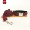 MUTTCO Colliers personnalisés pour chiens vendant au détail un beau collier Anti-perte THE RED SUIT collier de chien au design unique 5 tailles LJ201113