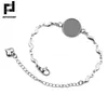 Basehome 5pcs/lot 6style Stainless Steel Bracelet Settings Cabochon Base Blank Fit 12/14/16/18/20mm Cameo Diy