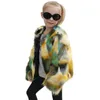 Giacca per cappotto in finta pelliccia per ragazze per ragazze autunno inverno caldo outwear mantello per bambini abiti per bambini dropshipping a#1