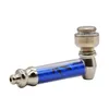 Bärbar Hookah Glas Rökpipor Filter Skala Formad Metall Tobak Mini Cigarett Aluminium Alloy Rökrör Tillbehör