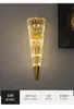 Wall Lamp Gold Postmodern El Light Fixtures Luxury Crystal Lobby Villa Club Hall Arte Deco Led Mirror Sconce1