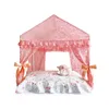 Princesa casa para cão luxo inverno verão Pet Court Kennel Casa com almofada de cama para filhotes de cachorro Animal Yorkshire Beddings 20123