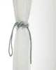 1PC Nowoczesne proste zasłonę bandaż w stylu koreański kryształowe koraliki krawatowe dla zasłon z magnesem zasłony dekoracyjne akcesoria h Jllqqd