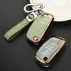 Mode Gold Edge TPU bilnyckel FOB Skydd till PEUGEOT 306 407 807 DS DS3 DS4 DS6 för Citroen C1 C2 C3 C4 C5 XSARA PICA AUTO PLATING KEYS CASE