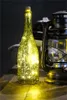 DHL 2M 20LED Wine Bottle Lights Cork Battery Powered Starry DIY Christmas String Lights For Party Halloween Wedding Decoracion1064491