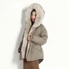 Янвеные большие натуральные лисы мех с капюшоном пальто зимние женщины 90% белая утка вниз куртка женские перо одежда негабаритные Parkas 201019