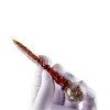 DCZH001 Fumer Pipe Quartz Banger Nail Dabber Outil Environ 5,11 Pouces Verre Eau Bong Outil