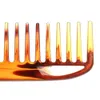 Brosse à cheveux en plastique, peigne à dents larges, antistatique, pour soins lisses et ondulés, outil de coiffure, lisses et bouclés