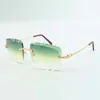 2022 Direct s high-quality cutting lens sunglasses 3524020 metal wires temples size 58-18-140mm311k