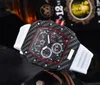 Hele modemannen ontwerper bekijk alle Dial Work Rubber Riem Quartz Movement Sport Watches r mannelijke casual jurk horloge cadeau horloge1912