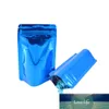 100 stks Blauw Stand Up Aluminium Folie ZIP LOCK Self Seal Package Bag Tear Inkeping Granen Thee Opbergtas