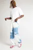 2021 Mens Tie-dyed Denim Straight-fit Jean Pant Washed Comfort Stretch Chino Comfort Rise Relaxed Straight Leg Jeans S-3XL223v