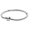 S925 Sterling zilveren ketting armband fit charme kralen diy armbanden mode streng slang ketting armband sieraden cadeau voor vrouwen 16-23cm