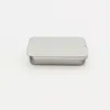 Weiße verschiebbare Blechdose, Mint-Verpackungsbox, Lebensmittelbehälter, kleine Metallgehäuse, Größe 80 x 50 x 15 mm, GWD3285
