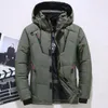 Nueva chaqueta de invierno para hombre casual pato blanco abajo abrigos con capucha cálidos para hombre Outwear Windbreaker Espesar Parkas 4XL Abrigo Hombre Casaco 201114