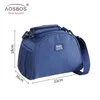 Aosbos Oxford Portable Cooler Lunch Bag Solide Isolation Thermique Épaule Alimentaire Sacs Alimentaire Pique-Nique Boîte À Lunch Sac pour Hommes Femmes Enfants 201015