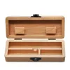 Natural Handmade Wooden Stash Rolling Case Handroller Box Wood Tobacco Cigarette Herb Roll Storage Box Cigar Lighter Smoking Tool DHL Free