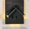 Topoch Duvar Montajı Sconce Okuma Lambaları USB ve Kablosuz Şarj Cihazı Çift Anahtarlı Arka Işığı Spot Işığı 100-240V Yatak Odası Işık Dikey Monte