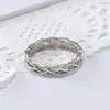Moda Mulher Knot Braid Ring Silver Rose Gold Gold Rings Band For Men Women Fashion Jewelry Will e Sandy Gift