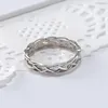 Fashion Women Braid Ring Silver Rose Rings Band for Men Women Fashion Jewelry Will and Sandy Gift