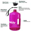 キロイト3.78L 2.78L 2.2L 1.3Lのガロンの飲料水のボトル、藁のプラスチック製の大容量のジムフィットネス観光BPA無料スポーツ201128
