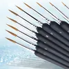 10Pcs/set Miniature Paint Brushes Detail Painting Brush Thin Hook Line Pen For Paint by Numbers,Oil,Watercoloring JK2101KD