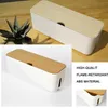 Cable Storage Box Power Strip Wire Case Dust Charger Socket Organizer Network Line Storage Bin Charger Wire Management Y11161861083