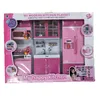 Kinder Große Kinder / 27er Jahre Küche mit Ton und Licht Mädchen Pretend Kochen Spielzeug Spielset Rosa Simulation Schrank Geschenk Spielzeug Lebensmittel LJ201211