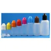 Lot 100 set 50ml plastik çocuk geçirmez çocuk geçirmez güvenli damlalık şişeleri ldpe sıvılar göz damlası e sigorta suyu vaper yağı 50 ml2769239