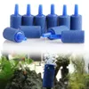 10pcs Cylindre bleue Bubble Filtration de la pierre Aquarium Aquarium Tank Aérateur Air Hydroponics Air Diffuseur d'oxygène Pompes à air Accessoires