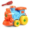 Demonteringsteknik Barnens pedagogiska leksaker monterar och demonterar små tågbilleksaker DIY TOY CAR LJ200930
