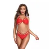 S-XL Swim Bikinis 2 Pieces Bathing Suits For Womens Black/Red Swimming Bandage Hollow Top+ Sexy Bikinis 2021 Hot Sale