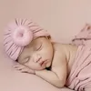 18 couleurs tricoté coton beignet bébé chapeau tissu chapeau européen et américain bébé capuche GD1053