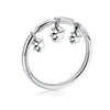 925 Sterling Silver Glittering Heart Clear CZ Anel Female Ring Women Wedding Engagement Jewelry SCR215