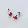 Stud 1pc 925 Sterling Silver Star Heart Screw Back Tragus Earring Gift A14881
