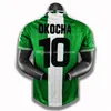 1996 Nigerria Okocha Retro Soccer Jerseys Kanu Yekini West Oliseh 96クラシックヴィンテージグリーンホームユニフォームジャージーフットボールシャツ