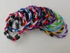 2022 new Titanium Sport Accessories mix colors 100pcs in stock baseball stitching bracelets for sports twist three rope bracelet braided bracelets