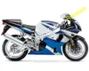 GSXR 1000 K1 K2 2000 2000 2002 GSXR1000 Kit de justo para Suzuki GSX-R1000 Azul Branco Branco Moto Motocicletas (Moldagem por Injeção)