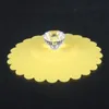 Universeller Tassendeckel, künstlicher Diamant-Spitzenblumen-Kaffeetassendeckel, 11 cm Durchmesser, staubdichter Teetassendeckel