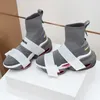 2021s Vinter Heavy Metal Men Sneaker Man Star Fashion Casual Shoes Mens Socks Skor Dubbel Slip Solor 35-45 Toppkvalitet Sneaker