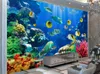 3D Stereo Underwater World Wallpapers Tropical Fish TV Hintergrund Wand Wandbilder Wallpaper für Wohnzimmer