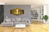 5 Panneaux 100% Peint À La Main Moderne Abstrait Mur Art Peinture Top Qualité Décor À La Maison sur Toile Multi tailles 1.394