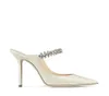 Elegant design Bing Bing Baily Wedding Dress High Heels Women Crystal Pearl Strap Kvinnors Pumps Point Toe Sexig Lady Walking Shoes EU35-41